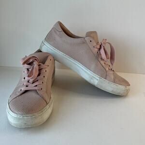 GREATS Women Size 7 The Royale Perforated Blush Sneaker